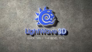 Lightwave 3D Quick Tips - The Bevel Tool 1