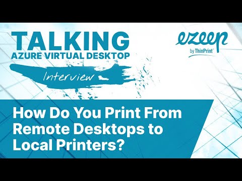 AVD Interview with Scott Seddon: Printing to local printers