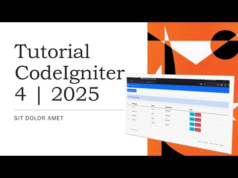Tutorial Codeigniter 4 Untuk Pemula | Terbaru 2025 | CRUD Codeigniter 4
