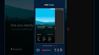 CSS Footer #css #css3 #footer