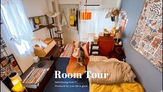 [Room tour] A secret base-style room with storage and cat movement | Making the most of the small...