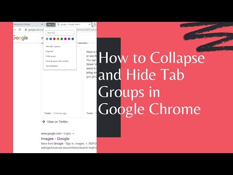 How to Collapse and Hide Tab Groups in Google Chrome || useful technique