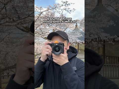 6 Dumb Things Photographers Do #photography #camera