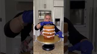 3 Tier Wedding Cake - Start to Finish! #cake #wedding #fondant