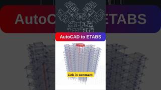 AutoCAD to ETABS Modelling| #shorts #etabs