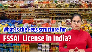 What is the Fees structure for FSSAI  License?