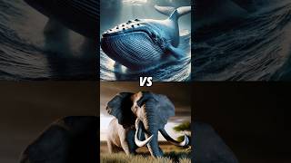 land or sea? blue whale vs elephant #animal #animals #shorts #bluewhale #elephant