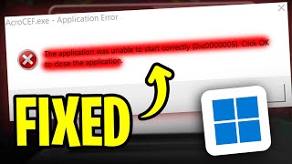✅ FIXED - The Application Was Not Able to Start Correctly 0xc0000005 (2025)