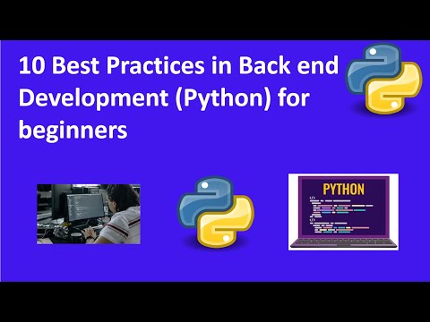 10 Best Practices in Back end  Development Python for beginners