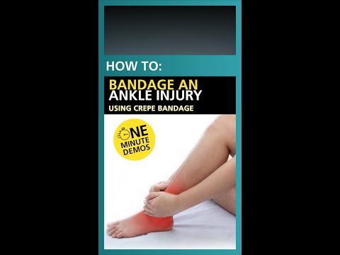 How to Bandage an Ankle Injury Using Crepe Bandage | One Minute Demos | YouTube Shorts