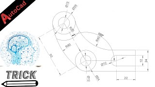 autocad technical practice execise with dimension #autocad #2dautocad