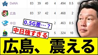 [The 0.5G difference with Chunichi is burning hot] Hiroshima Carp trembles at Chunichi [NanJ reac...