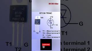 BT136 TRIAC |#BT136 #triac #akexperiment #shorts #pinout #electronic #ic