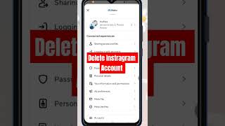 Delete Instragram Account | Tech Pervez | #TechPervez #shorts #shortsvideo #viralshorts