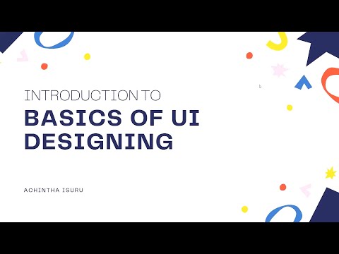UI Design සිංහලෙන්