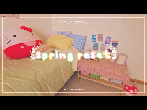 🌷 spring reset // small room makeover, cleaning, organizing and more...