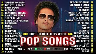 Spotify Pop Hits 2025 🎵 Trending Pop Songs 2025 | Bruno Mars, Lady Gaga, Billie Eilish, Dua Lipa