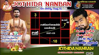 Kadaga rasi | Sani peyarchi palangal 2020 to 2023 | Cancer | கடகராசி | சனிப்பெயர்ச்சி பலன்கள் 2020