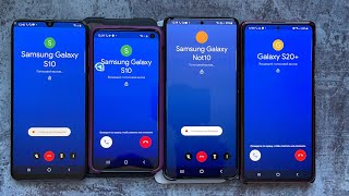 Google Duo Incoming + Outgoing Calling | 4 Phones Group Calls | Samsung S10e | A50 | Note 10 | S20+