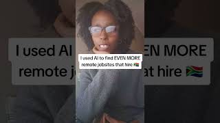 Used AI to find even more remote jobs #remotejob #remotework #sidehustle ##wfhwork #shorts #wfh
