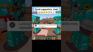 What should we do next, Chat?? #minecraft #minecraftshorts