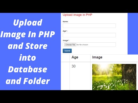 Upload image in PHP and display
