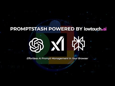 PromptStash.io Demo: Master AI Prompt Management with chrome extension by lowtouch.ai