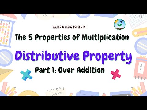 Distributive Property - Over Addition | The 5 Properties of Multiplication | Math Homework Help