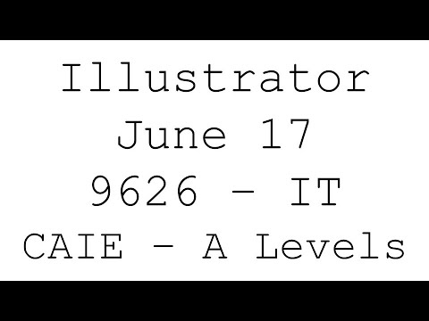 Illustrator | June-Summer 2017 | 9626_s17_qp_4 Past Paper