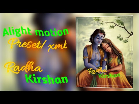 Radha Krishn edit | Ae inspired Alight motion preset | Alight motion free preset | #radhakrishna