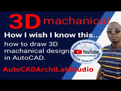 Quick Tips for Efficient Mechanical 3D Drawing | All Basics for Civil/Archi. @AutoCADArchiLabStudio