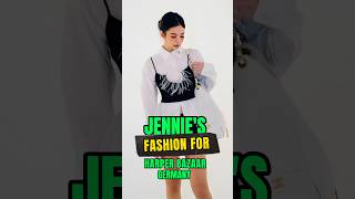 Jennie’s Fashion For Harper's Bazaar Germany #jennie #shorts #kpop