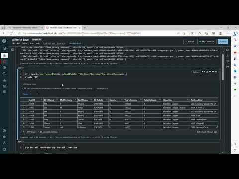 Write Pyspark data frame Into Excel