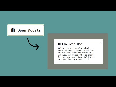 Create Windows Modal Without JavaScript from scratch