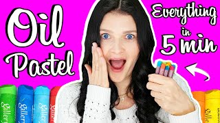 How to Use Oil Pastels for Beginners in 5 MINUTES 🎈🎈🎈