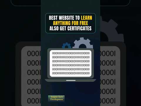 Best website to learn anything for free also get certified #shorts
