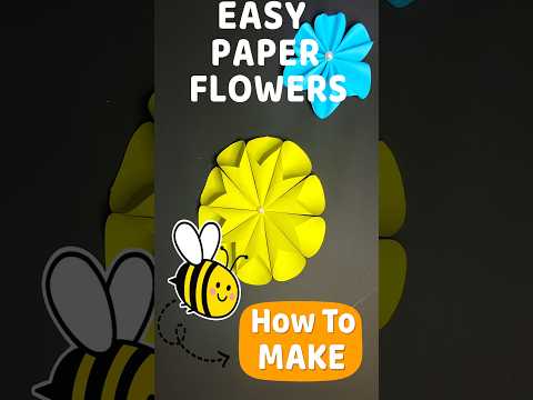 Easy Paper Crafts #cute #flowermaking #diycrafts #diy #papercraft