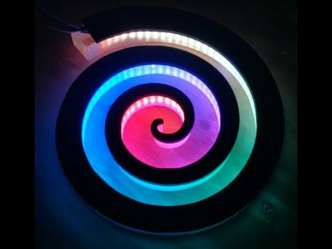 Spiral LED WAll Art..the making