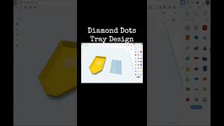 TinkerCAD Tips!  Diamond Dots Tray Design.            #tinkercad #caddesign #3dprintable #3dprinting