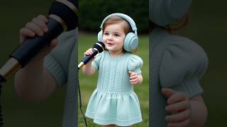 Pretty little baby.💙 #prettylittlebaby #babysinging #ai #viralsong #cutebaby