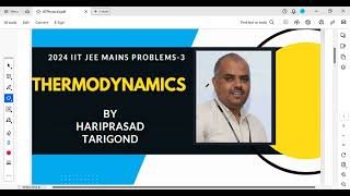 Thermodynamics: IITJEE Mains (S-I) Physics solution3 #iitjee #neet #neet2024 #neetexam#iitphysics#ap