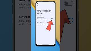How To Enable SMS Verification Code Autofill Service|SMS Verification Service On One Plus#shorts