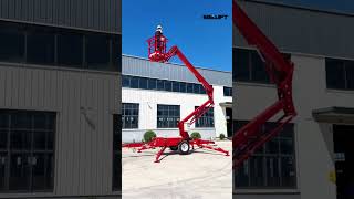 "Versatile Reach: SWLLIFT Towable Boom Lift in Action" #shortsvideo #shortsyoutube #shorts #boomlift