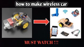 How To Make DIY Smartphone Controlled WiFi Car Using NodeMcu Esp8266 L298n motor driver