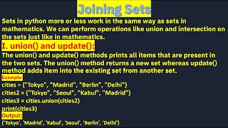 Joining Sets #code #india #coding #python #real #indian #viral #viralvideo #video #indian #fastcoder