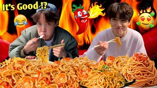 BTS Eating So Spicy Ramen Moments