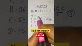 number analogy question || Number analogy reasoning || Number analogy question #rrbmaths #reasoning