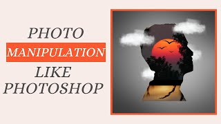 Double exposure effect like photoshop | Photo manipulation | Canva art tutorial  for beginners