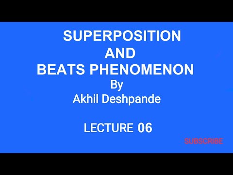 Lecture 06 | Superposition and Beats Phenomenon