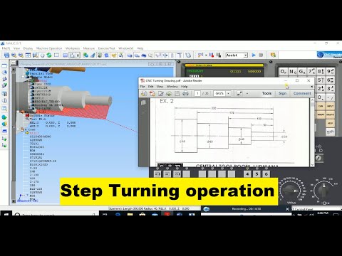 CNC Turning - Step Turning G71 code - CNC Machine me प्रोग्राम कैसे बनायें ! (part-4)